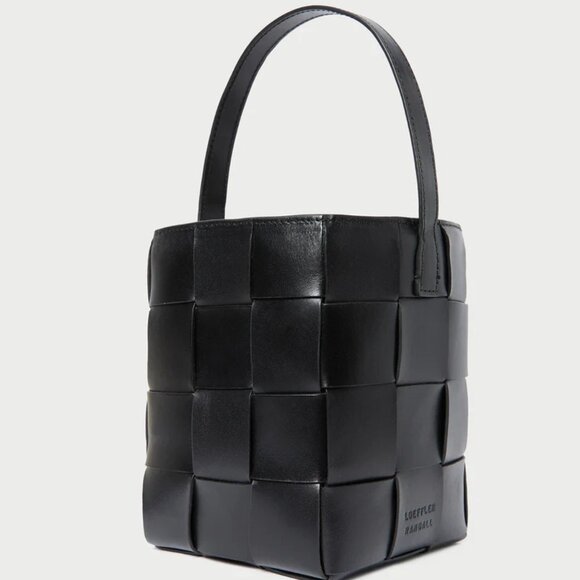 Loeffler Randall Laith Black Leather Bucket Bag